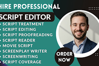 do script treatment editing script proofreading screenplay writer movie script