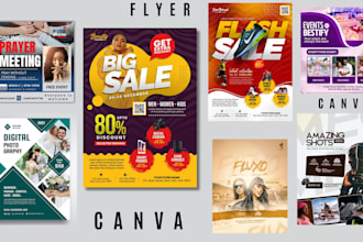 design food, event, party, coorporate, instagram church, real estate canva flyer