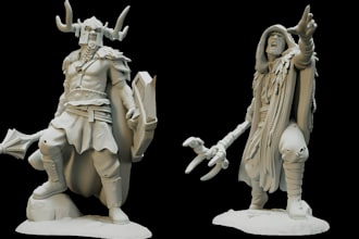 sculpt aratch hetch khalum commanders,action female figurine,dnd miniature,print
