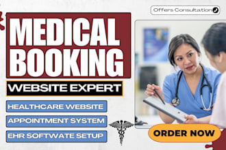design medical healthcare appointment booking website dental care clinic website