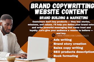 brand copywritting email copy sales copy brand copy website copy website content
