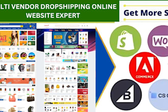 dropshipping wordpress multi vendor b2b b2c p2p  ecommerce website marketplace