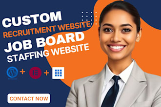 build recruitment website job bord website healthcare staffing agency website