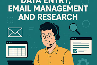 assist with data entry, email management, and research
