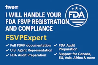 handle your fda fsvp registration and compliance as a trusted US agent