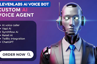 develop a custom elevenlabs ai voice bot voice calling agent open ai integration
