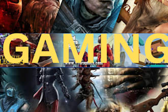 design eye catching gaming banner, twitch, youtube, esport banner