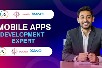 create mobile apps goodbarber, weweb, thunkable, bubble, adalo, glide mobile app