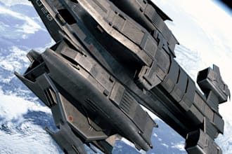 create 3d tank model, 3d spaceship, drone model for 3d printing