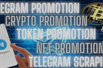 do organic growth twitter x crypto telegram promotion, crypto token fast growth