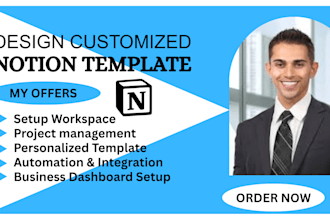 create effective custom notion templates and be your notion expert and designer