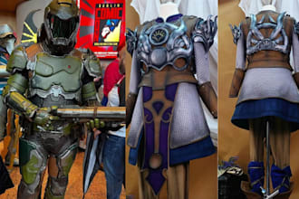 do wearable 3d cosplay creation custom anime cosplay armor model for 3d printing