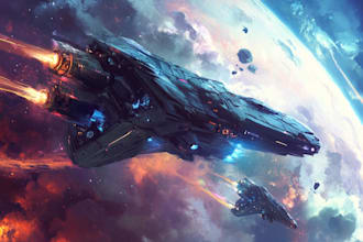 create high quality 2d character art, fantasy art sci fi art