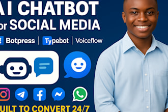 develop ai chatbot for social media platforms with botpress, typebot, voiceflow
