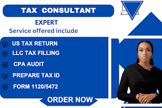 prepare and efile US llc taxes, 1120, 5472, 1040, and register your llc