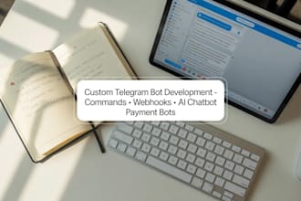 develop a professional custom telegram bot with API automation