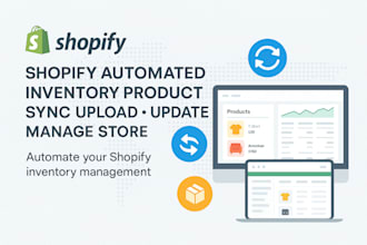 shopify automated inventory product sync upload update inventory manage store