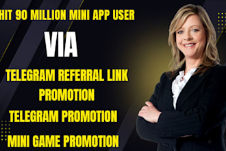 get 90k daily telegram mini game app user via telegram referral link promotion