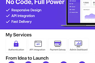 build responsive web app by bubble no code platform