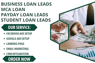 generate business loan leads mca loan payday loan leads student loan leads