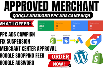setup and manage google adsword shopping PPC ads campaign for ecommerce leads