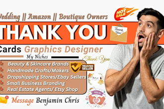 design thank you cards for clothing brands, product packaging, invitation card
