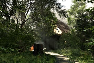 design 3d game environment realistic 3d environment 3d game map unity and unreal