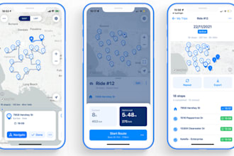 build logistic app, fleet management app, transport app, courier app, gojek app
