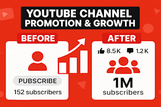 promote youtube channel, channel advertising, channel growing, increase engaging