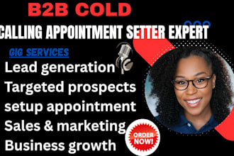 b2b cold calling appointment setter virtual assistant, linkedin marketing