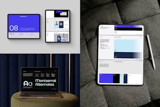 create modern logo, corporate identity package, and brand guide