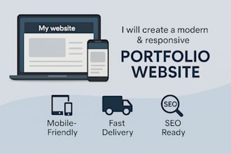 design a modern personal portfolio website