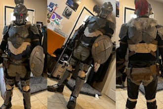 3d cosplay creation wearable anime foam armor costume 3d helmet mask 3d printing