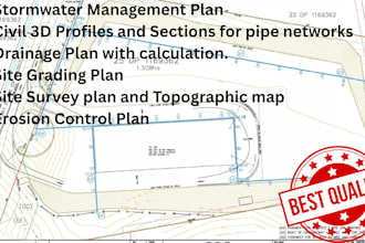design drainage plan for your property, site plan, grading plan, stormwater