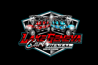 create high quality and beautiful golf cart logo design