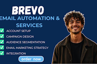 design brevo email template, landing page, activecampaign, brevo automation
