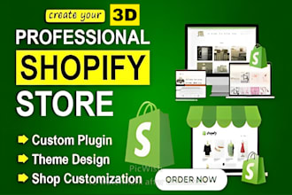 do 3d animated shopify store scrolling animation design fix wix animated website