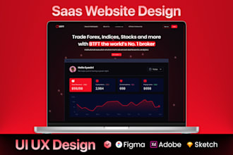 do ui ux design, website ui ux design, dashboard ui, saas web app design