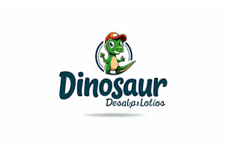 design outstanding dinosaur mascot logo in 12 hours