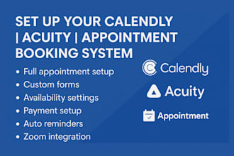 set your acuity schuduling booking appointment calendly booking system