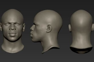 sculpt 3d heads helmet masks faces 3d busts for 3d printing