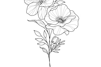 create a custom birth flower tattoo for you