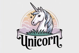 design high quality unicorn mascot logo design with fastest delivery