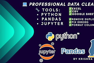clean and format your data using python and pandas