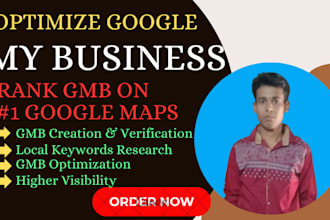 optimize google my business profile for local SEO and gmb maps ranking