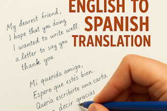 professionally translate english to spanish or spanish to english