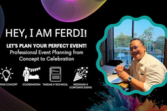 plan and coordinate your event professionally from start to finish