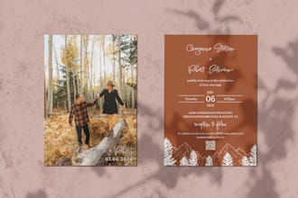 design elegant, custom invitations or announcements for any event