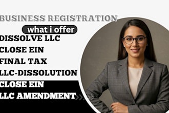 form, amend, dissolve or reinstate us llc, close ein, file final tax return