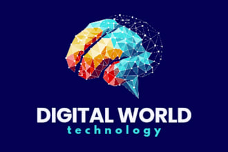 design modern and futuristic logo for your brand or company